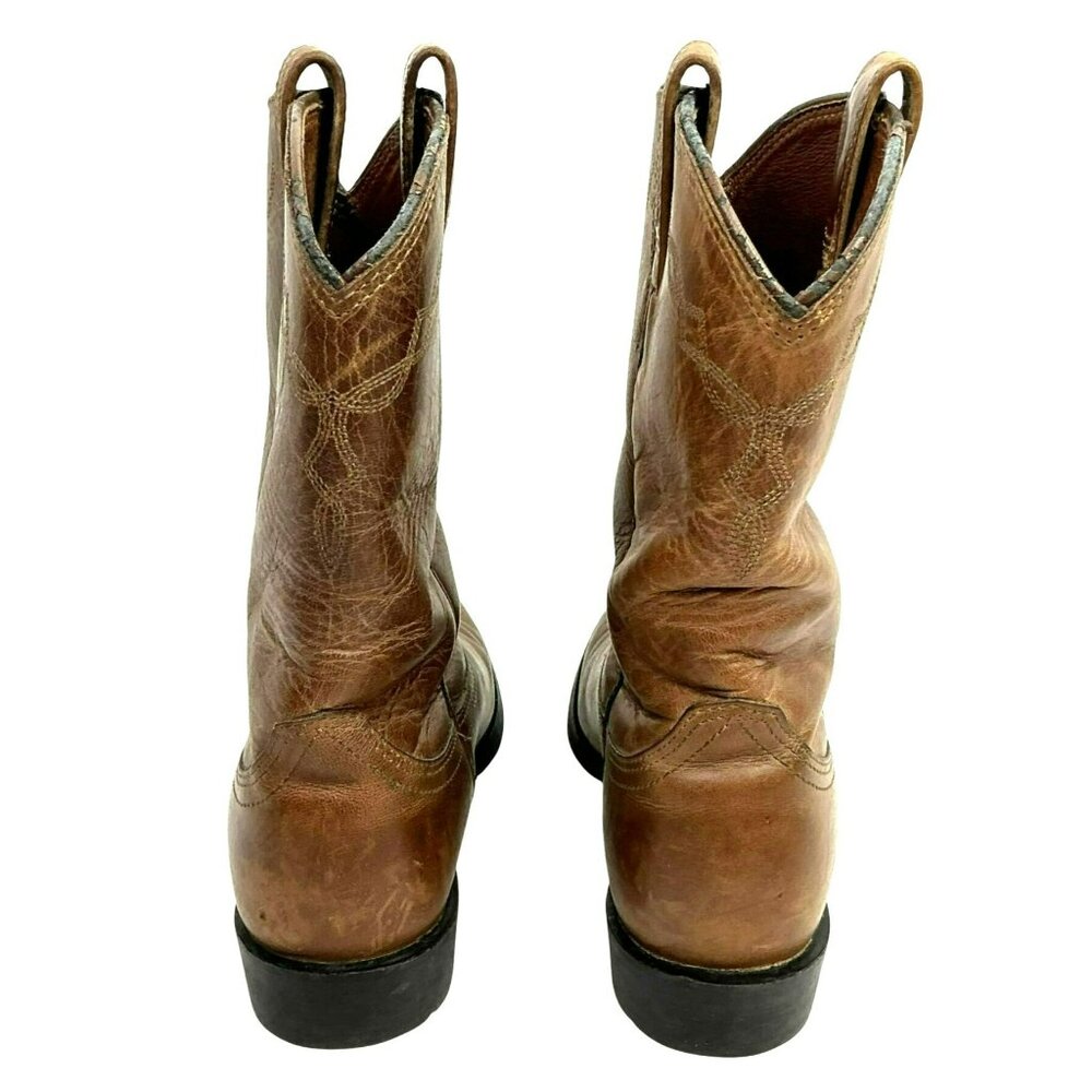 Ariat Heritage Roper Western Leather Cowboy Boots Womens 8B Brown - Picture 6 of 15